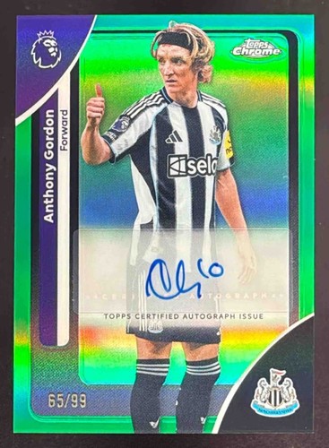 Anthony Gordon 2026 Topps Chrome Green Refractor /99