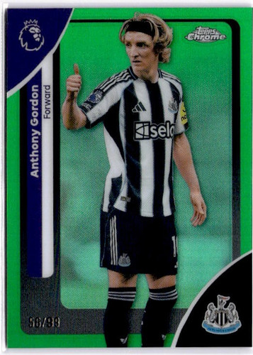 Anthony Gordon 2026 Topps Chrome Green Refractor /99