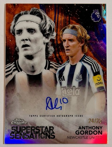 Anthony Gordon 2025 Topps Chrome Orange /25