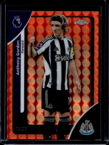 Anthony Gordon 2026 Topps Chrome Orange Geometric Refractor /25