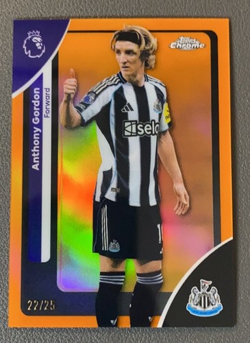 Anthony Gordon 2025 Topps Chrome Orange Refractor /25