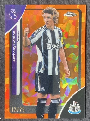 Anthony Gordon 2025 Topps Chrome Orange Sapphire /25