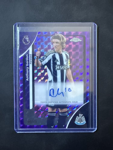 Anthony Gordon 2026 Topps Chrome Premier League Geometric /75