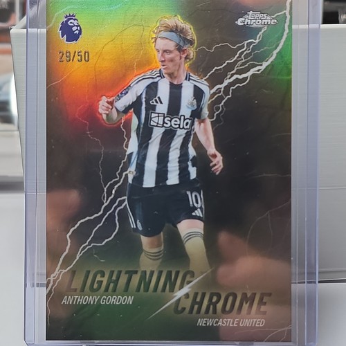 Anthony Gordon 2026 Topps Chrome Premier League Gold Refractor /50