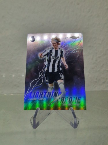 Anthony Gordon 2025 Topps Chrome Premier League Lightning Chrome
