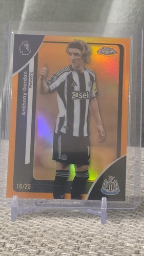 Anthony Gordon 2026 Topps Chrome Premier League Orange /25