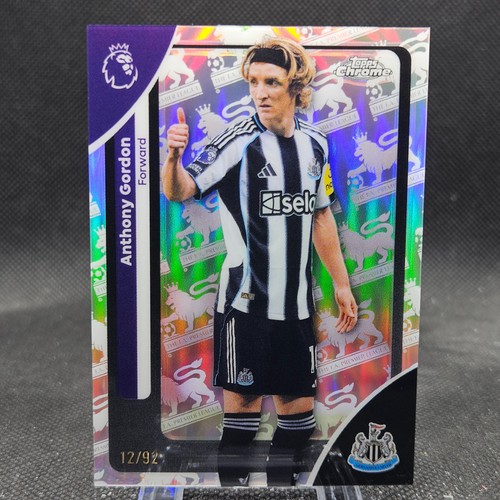 Anthony Gordon 2026 Topps Chrome Premier League Retrofractor /92