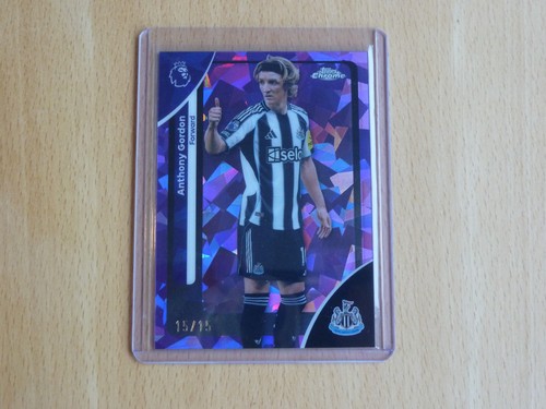 Anthony Gordon 2025 Topps Chrome Premier League Sapphire /15