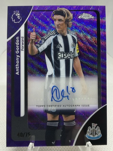 Anthony Gordon 2026 Topps Chrome Purple Wave /75