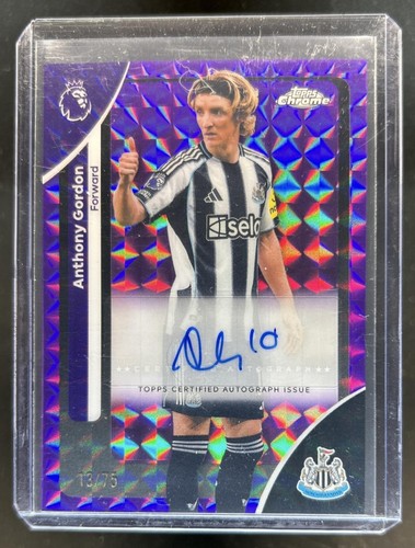 Anthony Gordon 2026 Topps Chrome Viola Geometrico /75