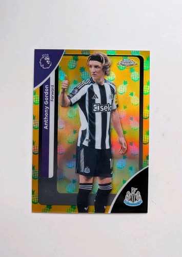 Anthony Gordon 2026 Topps EPL Chrome Pineapple Refractor