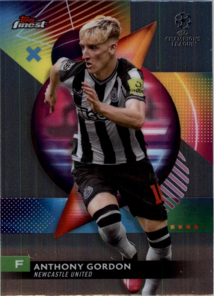 Anthony Gordon 2023 Topps Finest UEFA Club Competitions