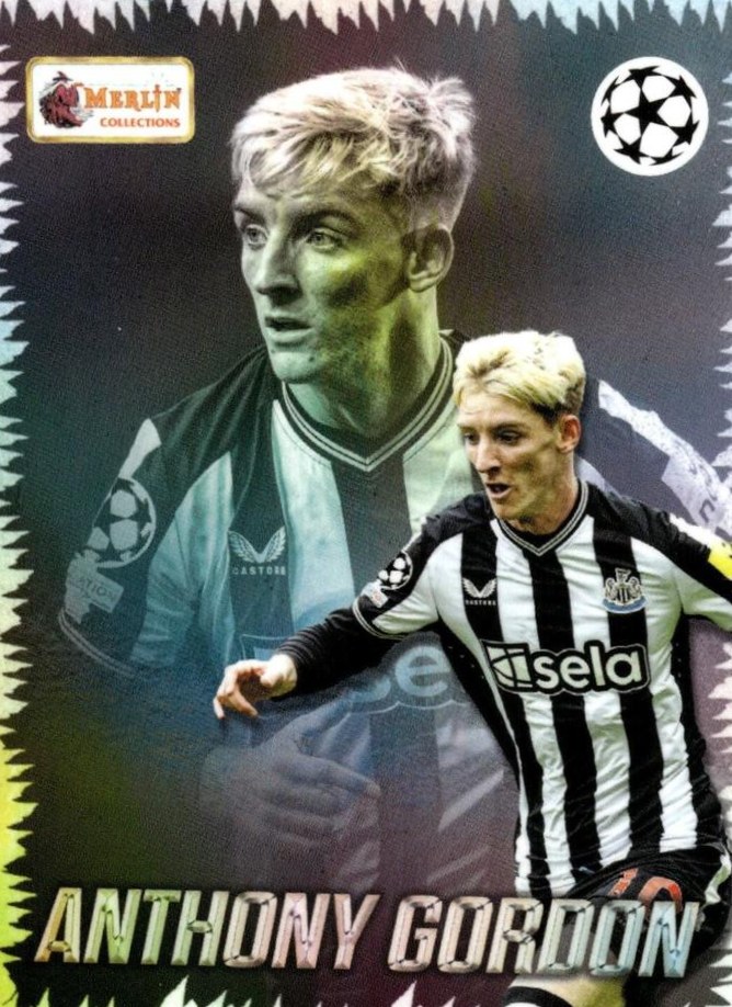 Anthony Gordon 2023 Topps Merlin Heritage UEFA Club Competitions