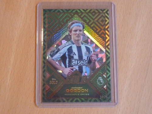 Anthony Gordon 2025 Topps Premier League Gold 34/75