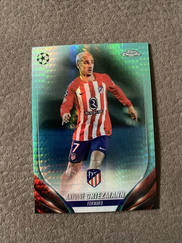 Antoine Griezmann 2023 Topps Chrome Aqua Prism