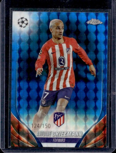 Antoine Griezmann 2023 Topps Chrome Blue Geometric Refractor /150