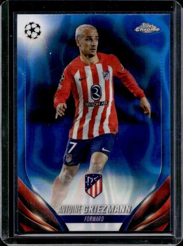 Antoine Griezmann 2023 Topps Chrome Blue Lava Refractor