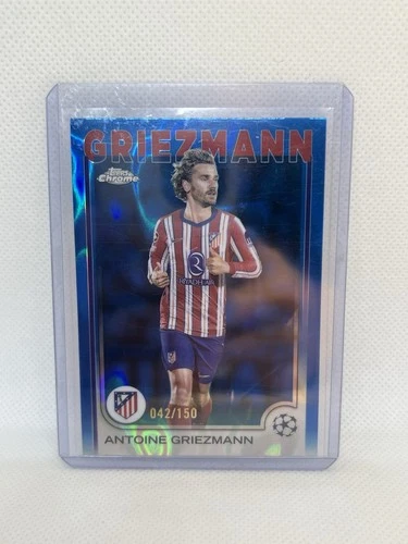 Antoine Griezmann 2024 Topps Chrome Blue Lava Refractor /150
