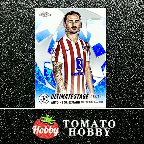 Antoine Griezmann 2025 Topps Chrome Blue Refractor /150