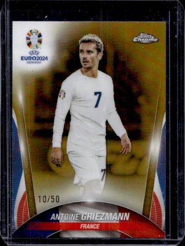 Antoine Griezmann 2023 Topps Chrome Gold Refractor /50