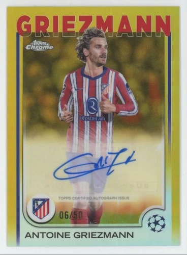 Antoine Griezmann 2024 Topps Chrome Gold Refractor /50