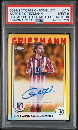 Antoine Griezmann 2024 Topps Chrome Gold Refractor /50