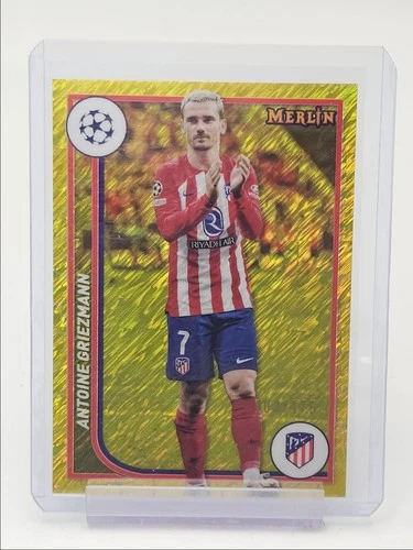 Antoine Griezmann 2023 Topps Chrome Merlin Yellow Shimmer /175
