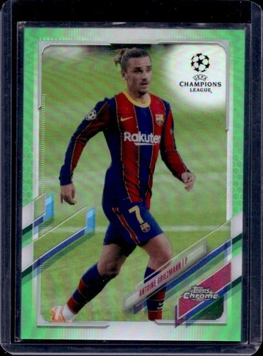 Antoine Griezmann 2021 Topps Chrome Neon Green Refractor /99