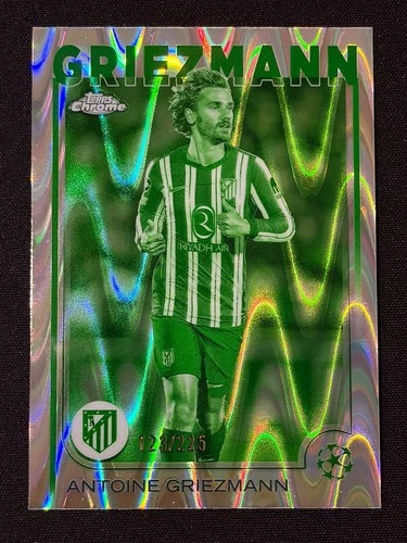 Antoine Griezmann 2024 Topps Chrome Night Vision RayWave Refractor /225