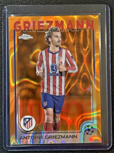 Antoine Griezmann 2024 Topps Chrome Orange Lava /25