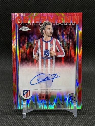 Antoine Griezmann 2024 Topps Chrome Red Refractor /8