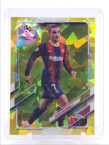 Antoine Griezmann 2020 Topps Chrome Sapphire Yellow /99