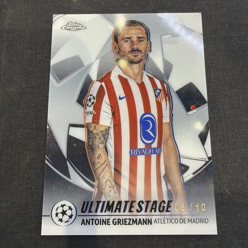 Antoine Griezmann 2025 Topps Chrome UEFA Black Refractor /10