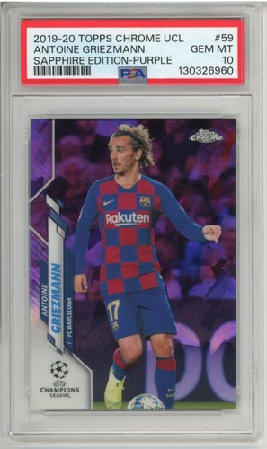 Antoine Griezmann 2019 Topps Chrome UEFA Champions League Purple Sapphire /25
