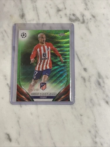 Antoine Griezmann 2023 Topps Chrome UEFA Club Competitions Green Wave /399
