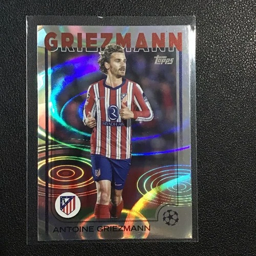 Antoine Griezmann 2024 Topps Chrome UEFA Club Competitions Raindrop