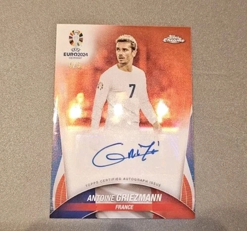 Antoine Griezmann 2024 Topps Chrome UEFA Euro Red /5