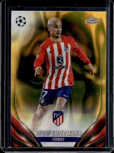 Antoine Griezmann 2023 Topps Chrome UEFA Gold Lava Refractor