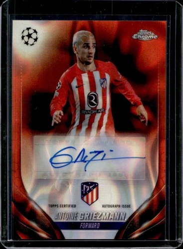 Antoine Griezmann 2023 Topps Chrome UEFA Red Lava