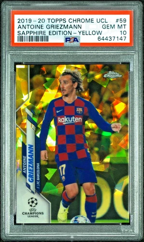Antoine Griezmann 2019 Topps Chrome Yellow /99