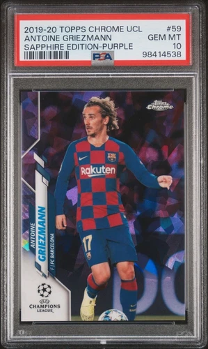 Antoine Griezmann 2019 Topps Cromo Sapphire Purple /25