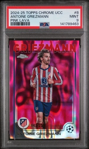 Antoine Griezmann 2024 Topps Cromo UEFA Clubes Competiciones Rosa Lava