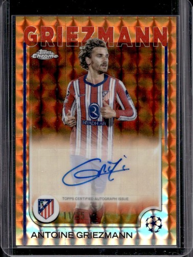 Antoine Griezmann 2024 Topps Cromo UEFA Naranja Refractor /25
