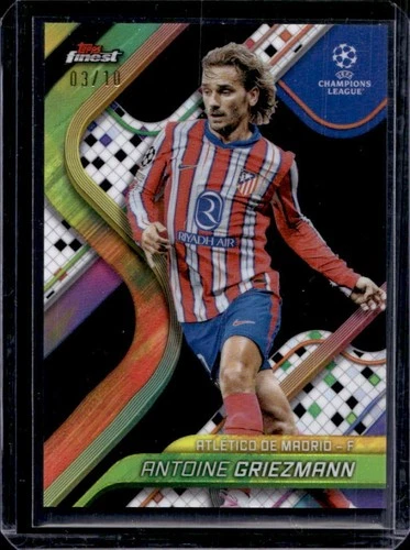 Antoine Griezmann 2024 Topps Finest Black Refractor /10