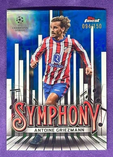 Antoine Griezmann 2024 Topps Finest Blue Refractor /150