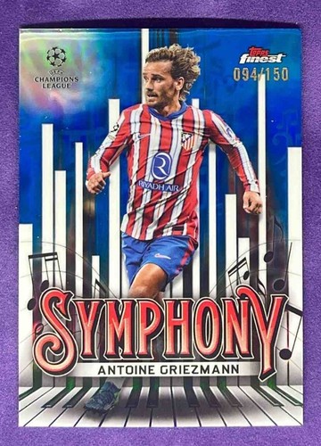 Antoine Griezmann 2024 Topps Finest Blue Refractor /150