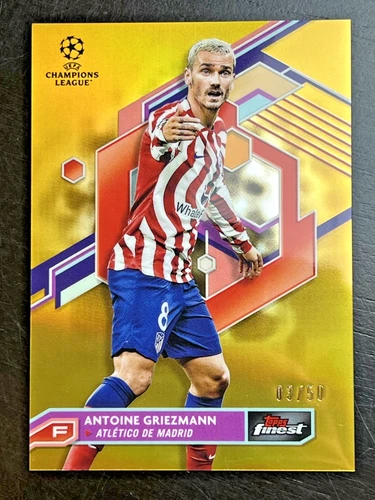 Antoine Griezmann 2022 Topps Finest Gold Refractor /50