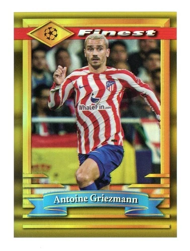 Antoine Griezmann 2022 Topps Finest Gold Refractor /50