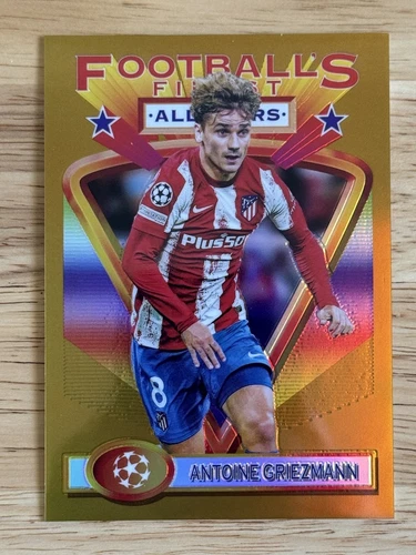 Antoine Griezmann 2021 Topps Finest Gold Refractor /50