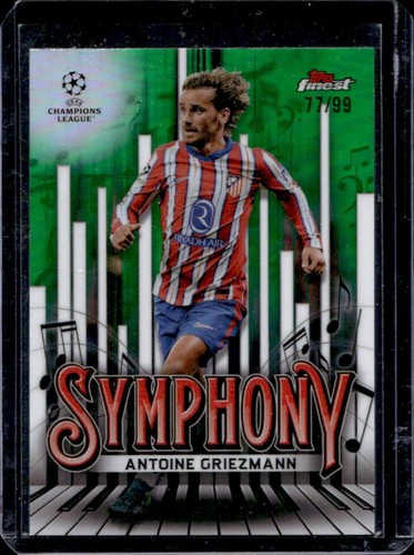 Antoine Griezmann 2024 Topps Finest Green Refractor /99